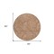 Homeroots 8' Copper And Beige Round Floral Washable Indoor Outdoor Area Rug 594655 - alternate 2