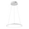 Jonathan Y Brice 15.75" Modern Contemporary Metal Round Dimmable Integrated LED Pendant, Matte White JYL7202I - alternate 1