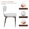 Leisuremod Dilenny Faux Leather Dining Chair - Modern Padded Side Chair with Steel Legs DC49CR - alternate 2