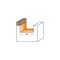 Cmt DADO & PLANER BIT WITH BEARING D=1-1/2inx5/8in S=1/2in 852.504.11B - alternate 2