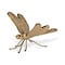 Homeroots 6" Antiqued Gold Cast Iron Dragonfly Figurine 612455 - alternate 2