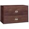 Fireking 2 Drawer, 1 Hr Fire & impact rated, 44" wide lateral Light Walnut 2-4422-CLW - alternate 1