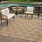 Homeroots 7' X 10' Beige and Brown Geometric Distressed Indoor Outdoor Area Rug 559066 - alternate 2