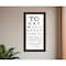 Homeroots Eye Chart I 4 Black Framed Print Wall Art 407448 - alternate 2