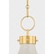 Hudson Valley Lighting Painted No. 1 Pendant in Aged Brass/Off-White by Mark D. Sikes MDS300L-AGB/OW - alternate 3