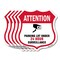 Signmission Video Surveillance Shield Sign Attention, 12 inch X 12 inch, Aluminum Metal Sign, 5PK SHI-A-5Pack-12-469 - alternate 1