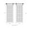 Sartodoors Sturdy Double Barn Door with, Felicia 3355 Matte Black with Clear Glass, 13FT Rail Hangers Heavy S FELICIA3355DB-S-BLK-48 - alternate 2