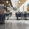 Flash Furniture HERCULES Navy Stack Chair with Air-Vent Back, Non-Sled Base and Gray Powder Coated Metal Frame RUT-NC498-NV-GG - alternate 2