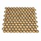 Apollo Tile Gold 10.8 in x 11.5 in Glass Glossy Floor and Wall Mosaic Tile 8.63 sqft/case, 10PK APLAHX8808A - alternate 2