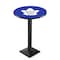 Holland Bar Stool Co 36" Blk Wrinkle Toronto Maple Leafs Pub Table, 36" dia. Top L217B3636TorMpl - alternate 1