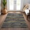 Homeroots 8' X 10' Graphite And Gray Abstract Washable Indoor Outdoor Area Rug 612506 - alternate 2