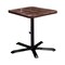 Leisure Craft 36" Square Perforated Pedestal Table, Portable, 40"H, Brown SQ36TAB40-BROWN - alternate 1