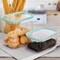 Martha Stewart 3 Piece Rectangular Plastic Stackable Container Set in Mint Green 131105.06 - alternate 2