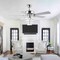 Jonathan Y Mindy 52" 3-Light Glam Modern Crystal Shade LED Ceiling Fan With Remote, Chrome JYL9616A - alternate 2
