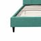 Homeroots California King Blue Modern Upholstered Square Stitched Platform Bed 303547 - alternate 2
