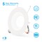 Infibrite 6 In. 5CCT Selectable 12W 1100LM Recessed Retrofit LED Sleek Downlight, Dimmable, Wet Rated IB-006-8-12W-WH - alternate 2