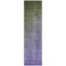 Homeroots 8' Runner Olive Green and Purple Ombre Washable Non Skid Indoor Outdoor Runner Rug 563719 - alternate 2