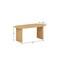 Homeroots 67" Natural Solid Wood Double Pedestal Base Oval Dining Table 712157 - alternate 2