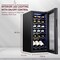 Schmck Schmecke 18 Bottle Compressor Wine Refrigerator, Freestanding Wine Cooler with Lock, Black SHMFWCC181LB - alternate 2