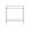 Homeroots 29" Clear And White Glass Writing Desk 402042 - alternate 2