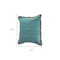 Homeroots Set of Two 20" Turquoise Cotton And Jute Throw Pillows with Texture, 2PK 554555 - alternate 2