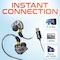 Delton Ergonomic In-Ear USB Computer Headset with In-line Microphone, Black 31E - alternate 2