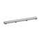 Hansgrohe RainDrain Match Trim Zero/ Tile 31 1/2" with Height Adjustable Frame in Brushed Stainless Steel 56038801 - alternate 1