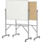 Ghent Dry Erase Board, Plastic, 78 1/4 in, 53 1/4 in, Aluminum Frame, White ARMK34 - alternate 1