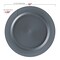 Smarty Had A Party 10" Matte Charcoal Gray Round Disposable Plastic Dinner Plates (120 Plates), 120PK 4850CHGR-CASE - alternate 2