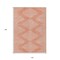 Homeroots 10' X 14' Salmon And Ivory Geometric Washable Indoor Outdoor Area Rug 598621 - alternate 4
