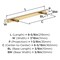 Amerock Bar Pulls Square 6-5/16 inch (160mm) Center-to-Center Champagne Bronze Cabinet Pull, 25PK 25VMP37178CZ - alternate 2