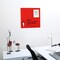 M&T Displays Frameless Tempered Glass Dry Erase Board Magnetic Board - Red - 17.72x17.72 inch T00MGB0445X2000 - alternate 2