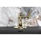 Kingston Brass One-Handle Single-Hole Bathroom Faucet with Deck Plate and Push Pop-Up Drain, Polished Brass KSD3542TKL - alternate 2