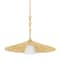 Hudson Valley Lighting Vails gate 34 in. Pendant Vintage Gold Leaf 4534-VGL - alternate 1