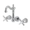 Kingston Brass Double-Handle Wall Mount Bathroom Faucet, Polished Chrome KS1221ZX - alternate 1