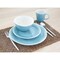 Homeroots Aqua Sixteen Piece Abstract Ceramic Service For Four Dinnerware Set 534535 - alternate 2