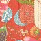 Homeroots 50" X 70" Blue Green And Red Floral Cotton Quilted Kantha Throw Blanket with Embroidery 544522 - alternate 2