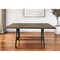 Homeroots 72" Brown And Black Solid Wood And Steel Sled Base Dining Table 518602 - alternate 2