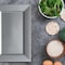 Smarty Had A Party 5.5" x 8.5" Silver Rectangular Plastic Dessert Plates (120 Plates), 120PK 6943-CASE - alternate 2