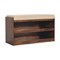 Homeroots 35in Brown Linen Upholstered Storage Bench With Shoe Storage 718256 - alternate 3