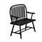 Homeroots 44in Black Solid Wood Distressed Bench 733251 - alternate 2