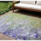 Homeroots 10' X 14' Artichoke Green Purple And Lilac Abstract Washable Indoor Outdoor Area Rug 582151 - alternate 1