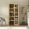 Manhattan Comfort Rivington 38in Bookcase Cabinet in Natural Oak BC005-NA - alternate 2