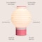 Jonathan Y Asian Lantern 15 in. Vintage Traditional Plant-Based PLA 3D Printed Dimmable LED Table Lamp, White/Ho USA1003C - alternate 2