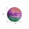 Homeroots 8' Purple Salmon And Green Round Abstract Washable Indoor Outdoor Area Rug 610957 - alternate 2