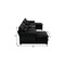 Homeroots 55" Black Fabric Modular USB Sleeper Sofa 568305 - alternate 2