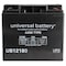 Upg Sealed Lead Acid Battery, 12 V, 18Ah, UB12180, F2 Faston Tab Terminal, AGM Type 40648 - alternate 2