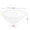 Smarty Had A Party 32 oz Clear with Gold Rim Organic Round Disposable Plastic Bowls 60 Bowls, 60PK 9332CLG-CASE - alternate 3