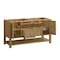 James Martin Vanities Breckenridge 60" Double Vanity, Light Natural Oak, w/ 3 CM Tajnar Eclos Top 330-V60D-LNO-3TJR - alternate 2