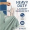 Lifemaster Heavy-Duty Plastic Hangers, Non-Slip, Space-Saving, Holds 5 lbs, Gray, 5PK LMPLCGRY5 - alternate 2
